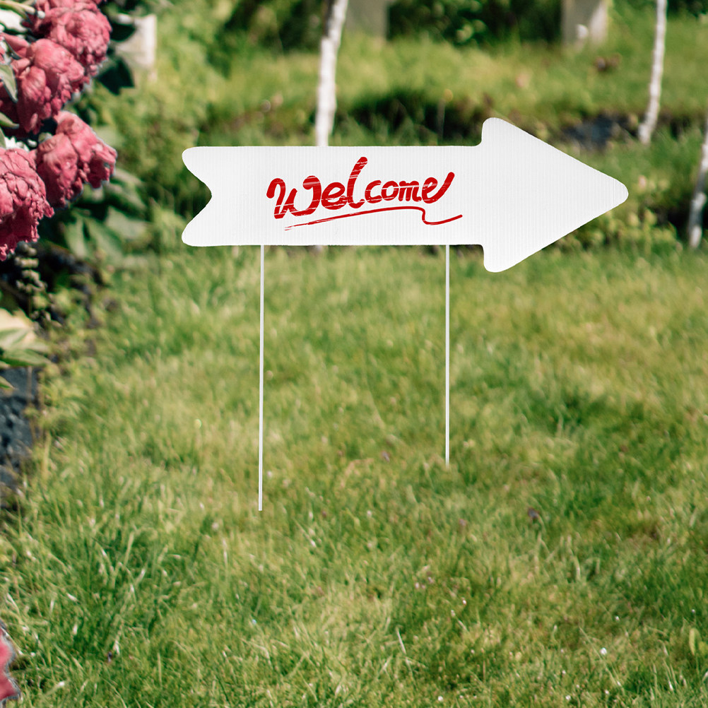 Yard Sign Blank - 2 pièces, panneaux de jardin en