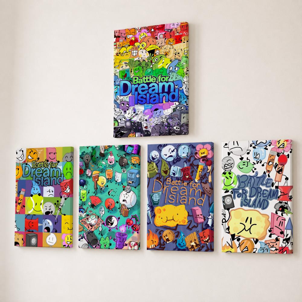 Canvas Wrap Ready - Bfdi B-Battle For Dream Island Peinture