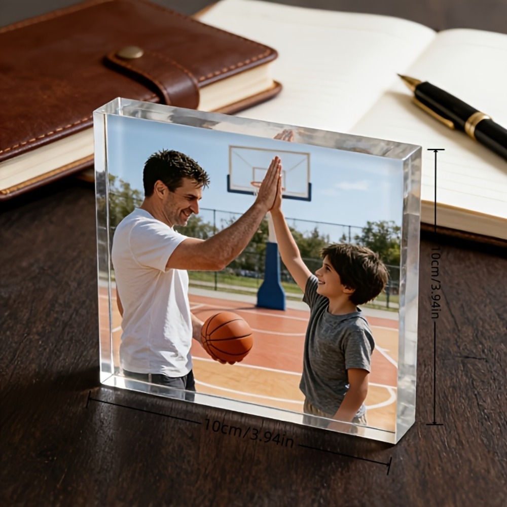 Photo Acrylic Block - Plaque de bureau personnalisée en acrylique