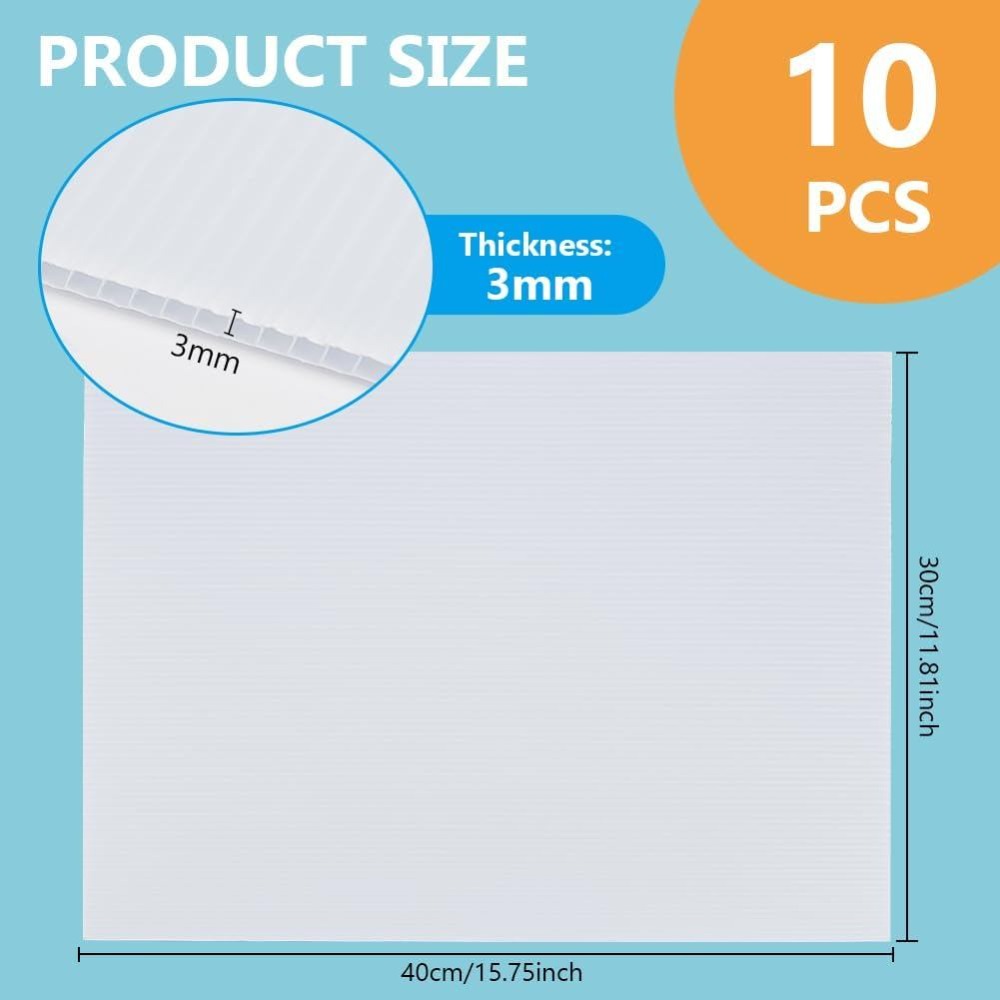 10 Plaques en Plastique Ondulé - Yard Sign Blank avis et prix