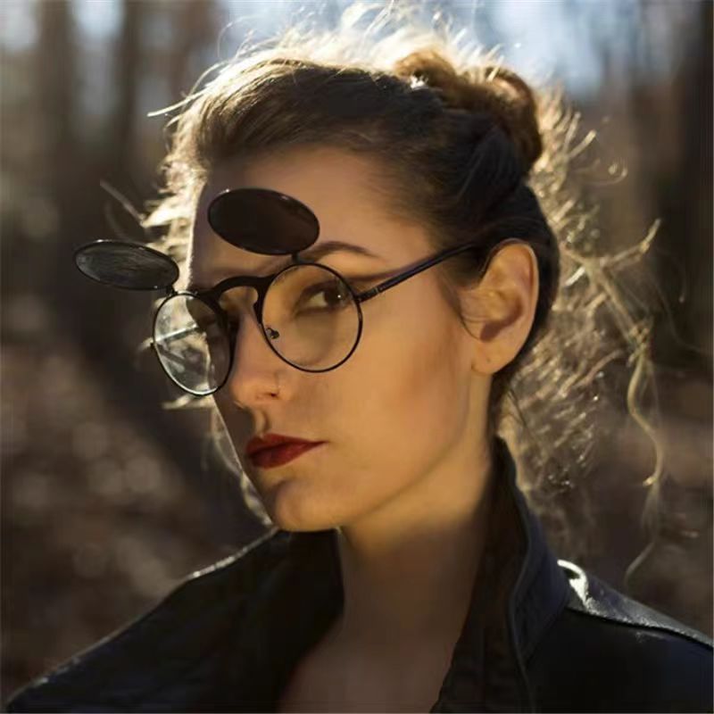 Lunettes de soleil rondes rétr - Metal Photo Panel avis et prix