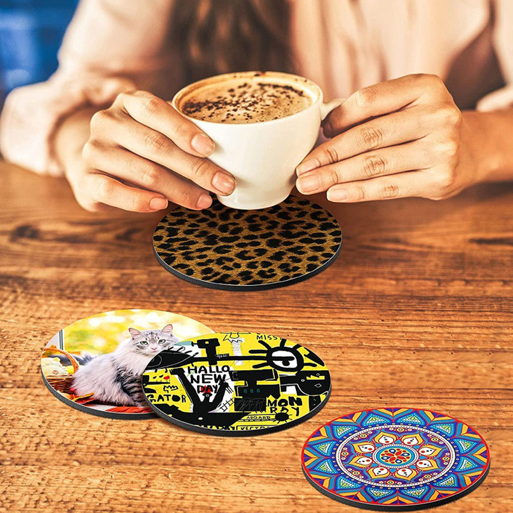 50 pièces de dessous de verre  - Coaster Sublimation Blank avis et prix