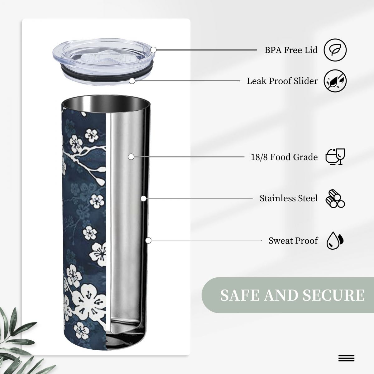 Gobelet isotherme en acier ino - Tumbler 20Oz White avis et prix