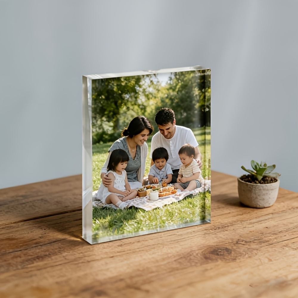 Plaque de bureau personnalisée - Photo Acrylic Block avis et prix